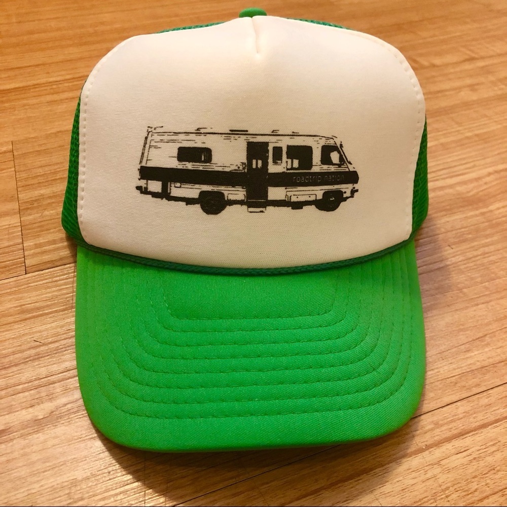 Nissin Roadtrip Nation RV Trucker Hat, Neon Green, One Size